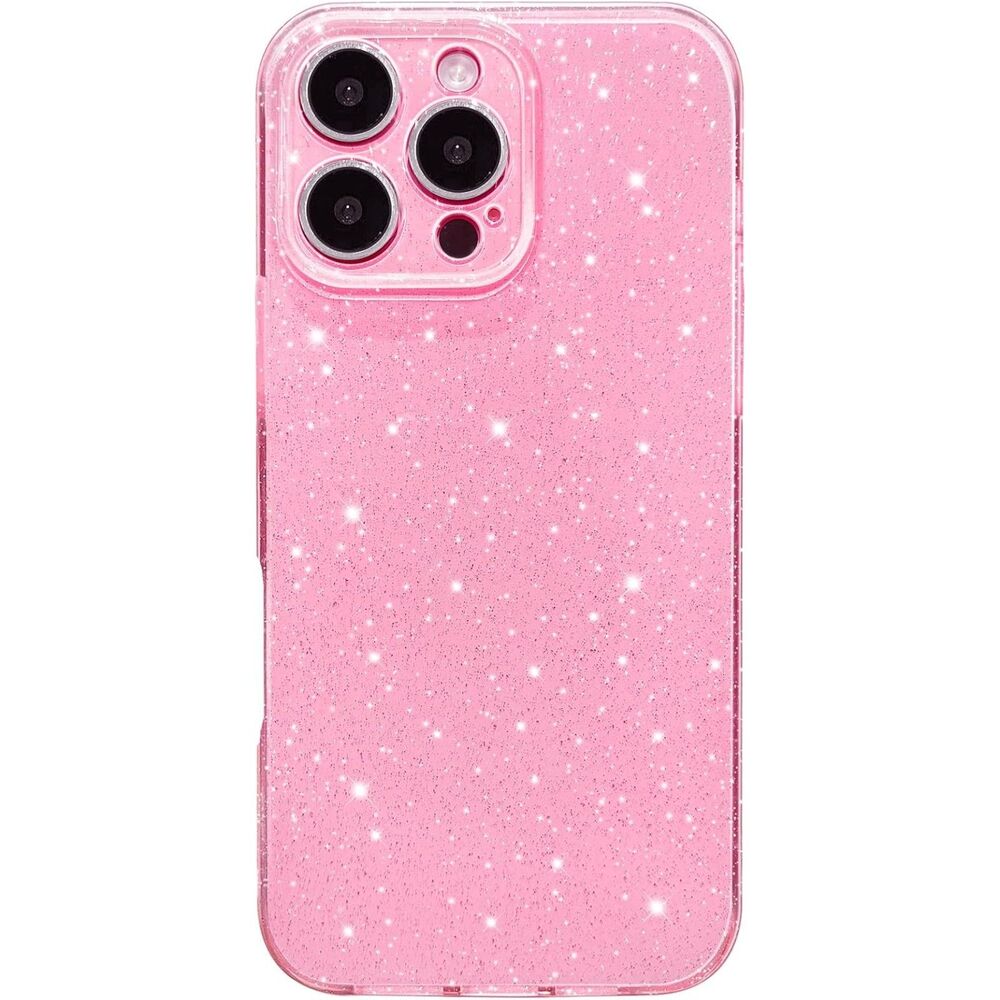 Hython Glitter Case for iPhone 16 Pro - Cute Sparkly Slim Bumper Cover